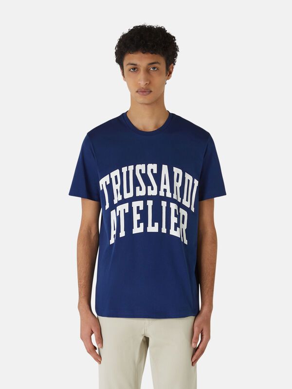 Мъжка тениска с TRUSSARDI ATELIER надпис