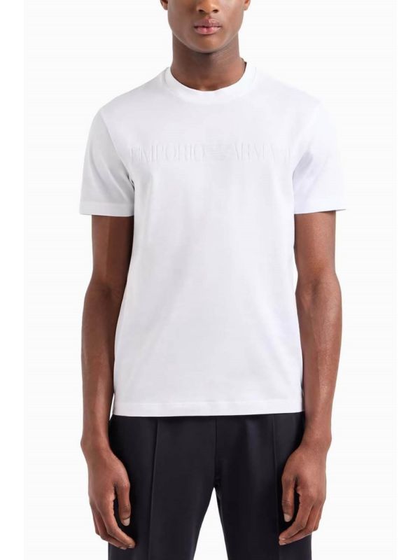 Мъжка тениска Emporio Armani с релефно лого