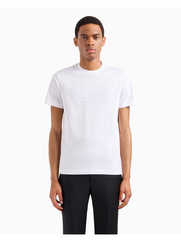 Мъжка тениска Emporio Armani с релефно лого