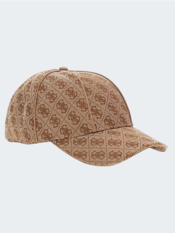 Дамска шапка с козирка Guess с монограм