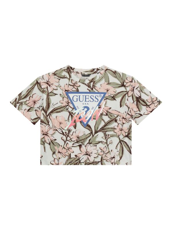 Детска тениска GUESS за момиче с флорален принт