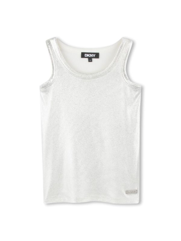 Детски топ DKNY с лого за момиче