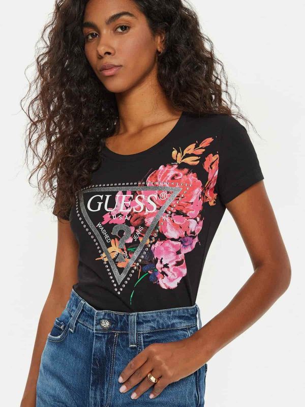 Дамска тениска Guess с флорален принт