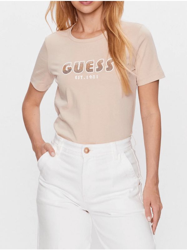 Дамска тениска Guess с лого надпис