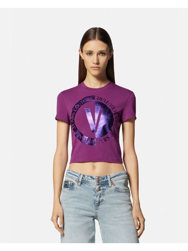Дамска тениска Versace Jeans Couture с V лого