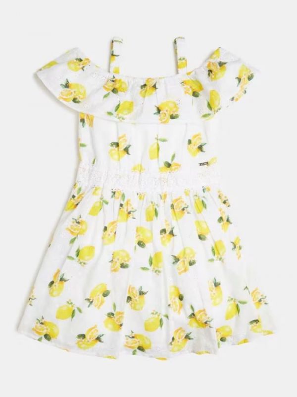 Детска рокля с флорален принт Guess