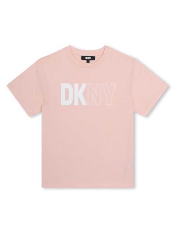 Детска тениска DKNY с лого принт за момче/момиче