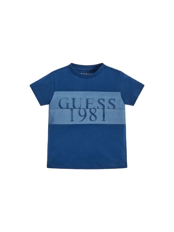 Детска тениска Guess с лого надпис за момче