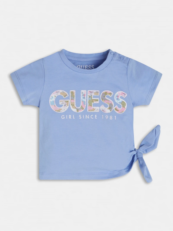 Детска тениска Guess с лого надпис за момиче