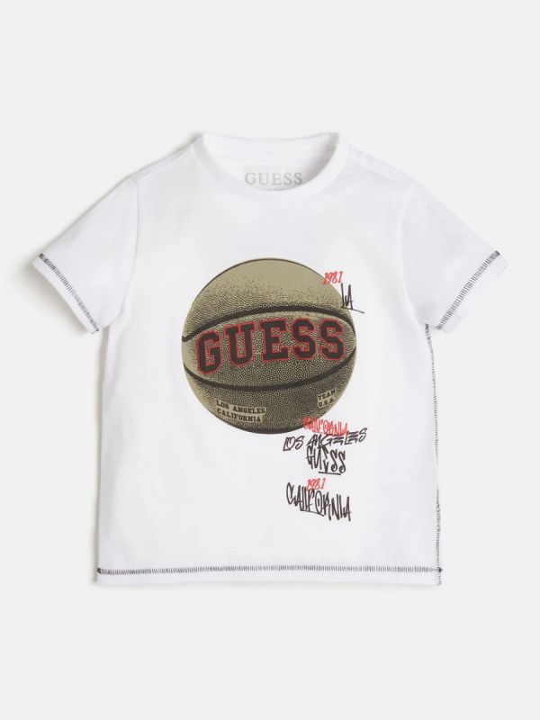 Детска тениска Guess с лого за момче