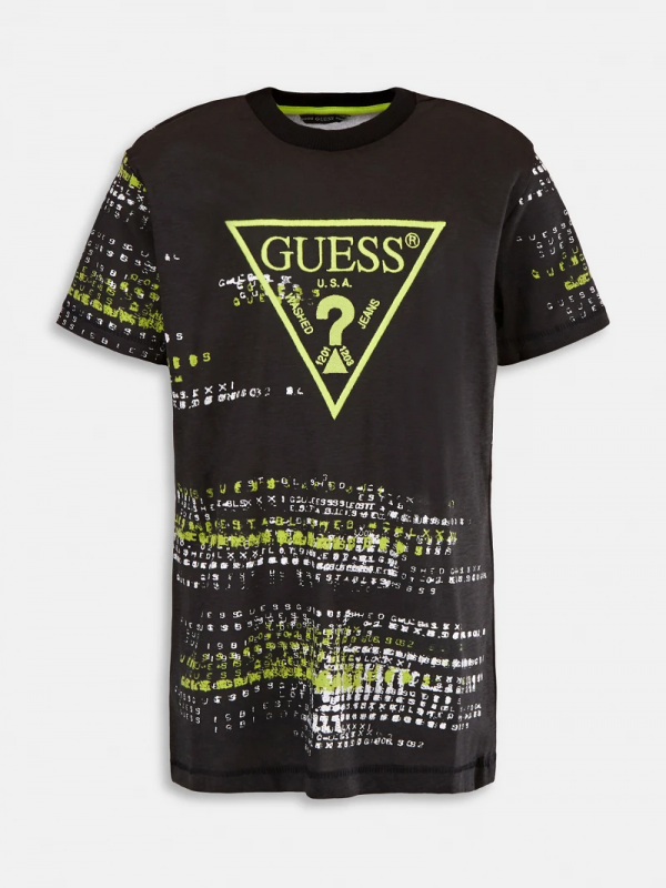 Детска тениска Guess с надписи за момче