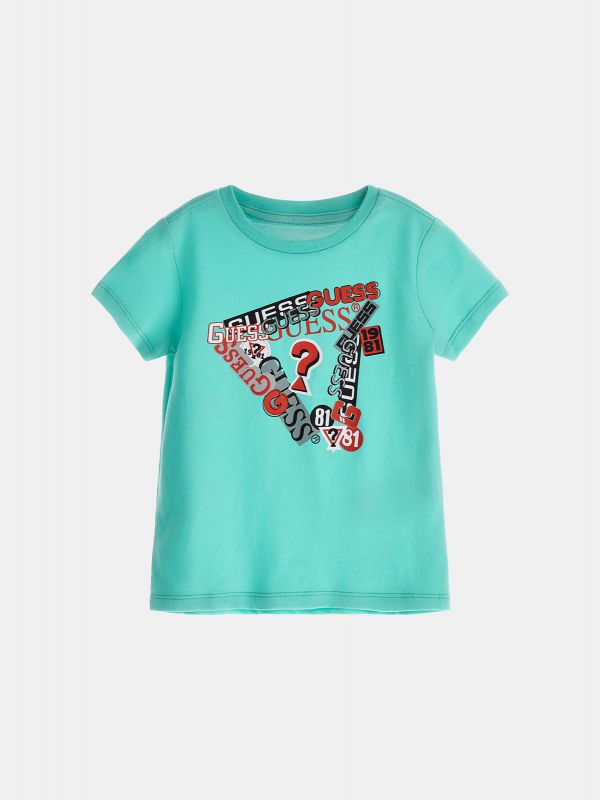 Детска тениска Guess с триъгълно лого за момче