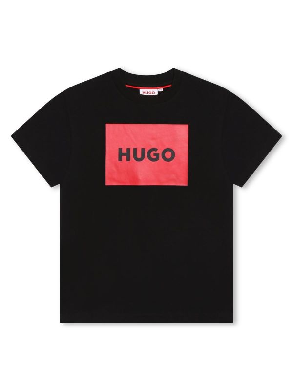 Детска тениска HUGO с лого щампа за момче