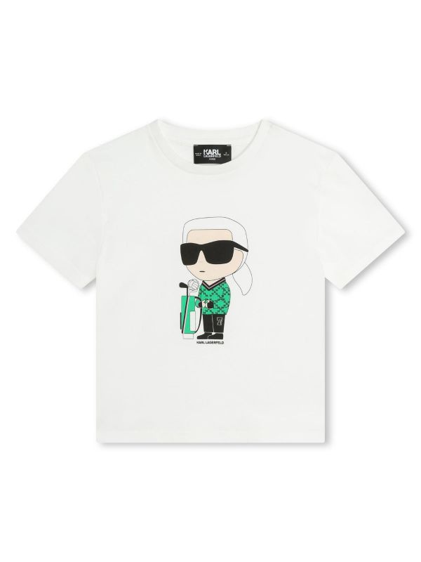 Детска тениска с лого Karl Lagerfeld за момче