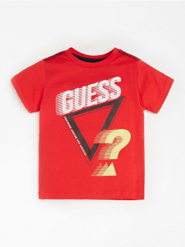 Детска тениска с лого надпис Guess