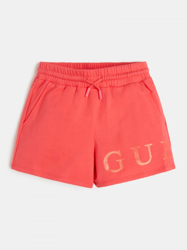 Детски къси панталонки Guess с лого надпис за момиче