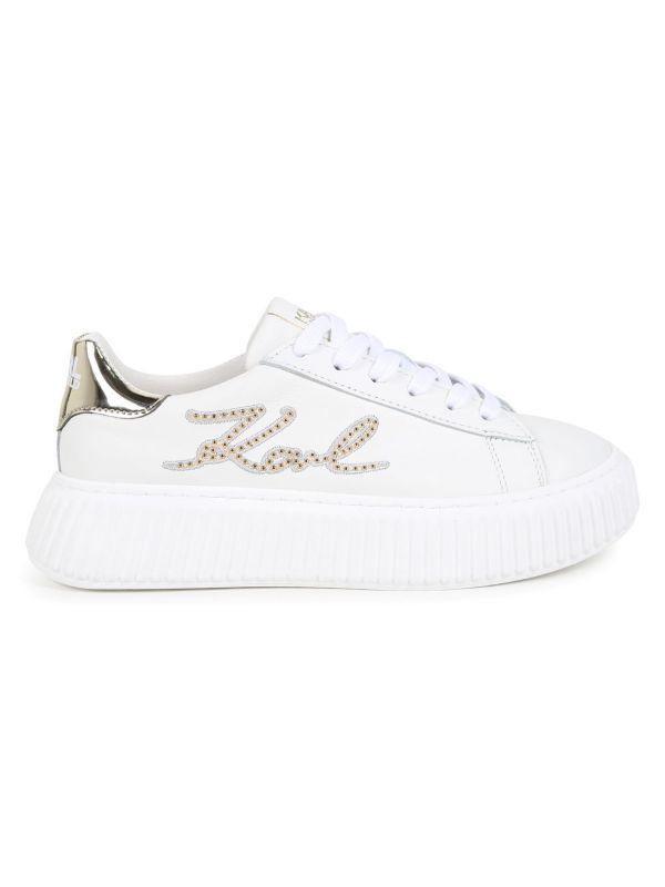 Детски обувки с лого надпис Karl Lagerfeld за момиче