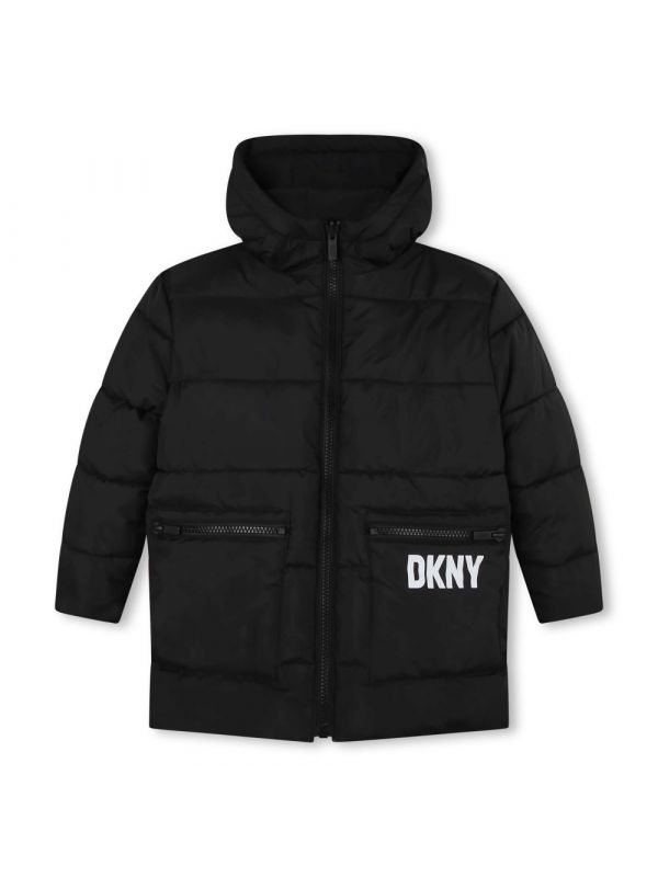 Детско ватирано яке с две лица DKNY за момиче