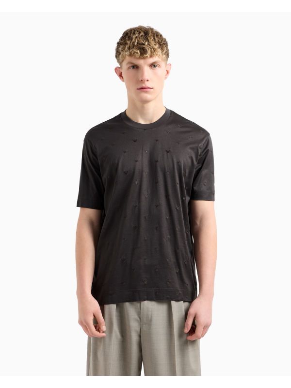 Мъжка тениска Emporio Armani с бродирано лого