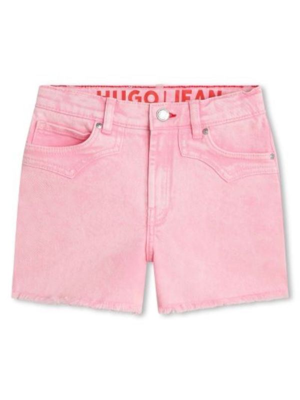 Детски къси панталони от деним за момиче от Hugo