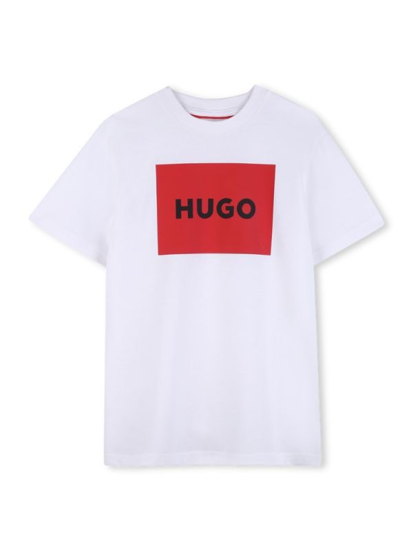 Детска тениска Hugo с лого принт за момче