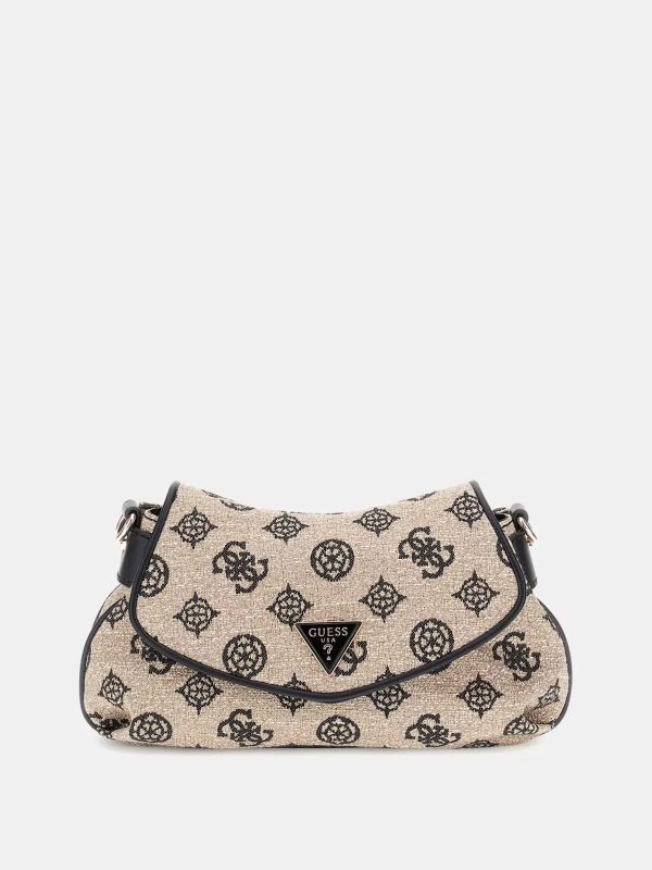 Дамска кросбоди чанта Guess с монограм