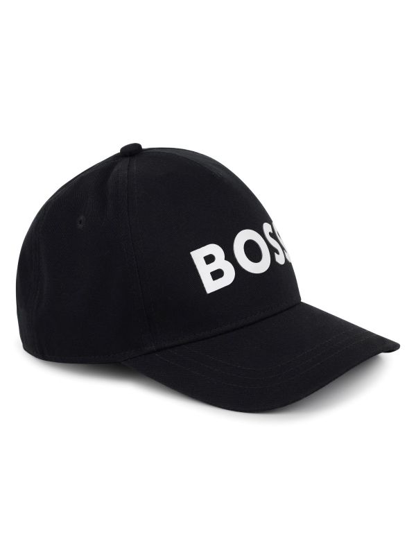 Детска шапка с козирка Boss с релефно лого за момче