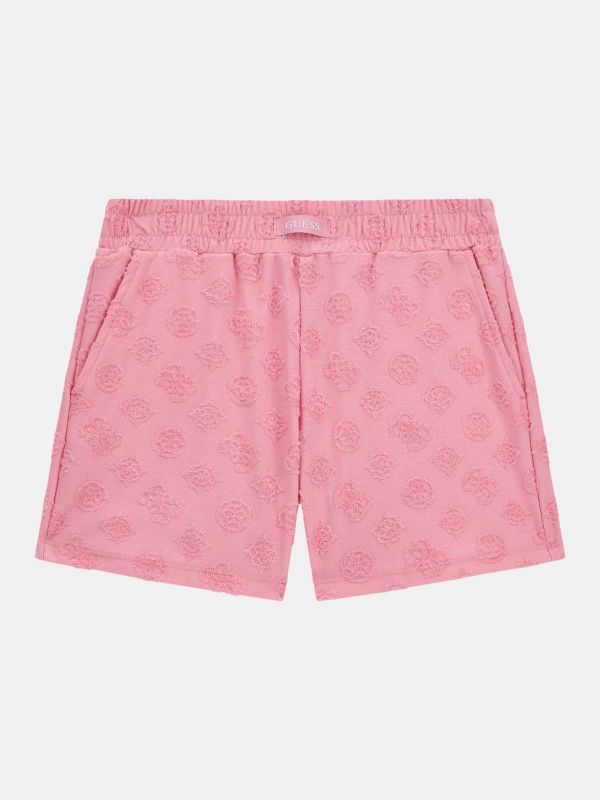 Детски къси панталони Guess за момиче с монограм
