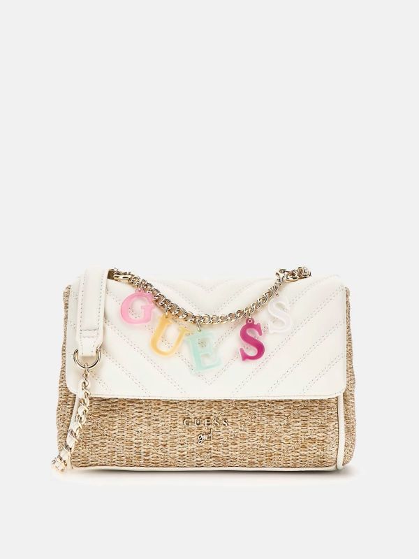 Детска кросбоди чанта Guess за момиче с цветни букви
