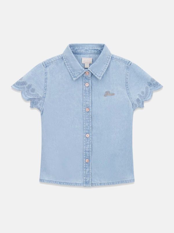 Детска дънкова риза Guess за момиче