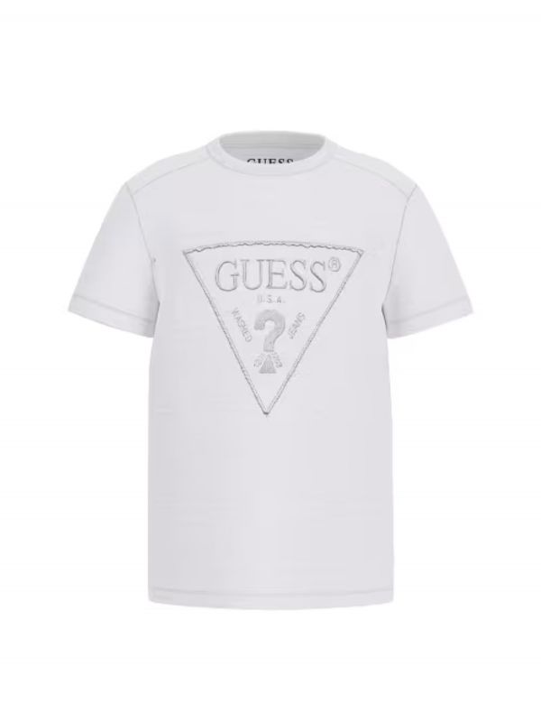 Детска тениска Guess с триъгълно лого за момче