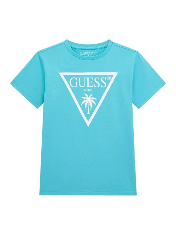 Детска тениска Guess с триъгълно лого за момче
