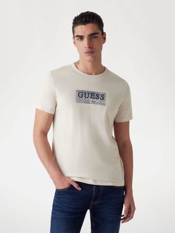 Мъжка тениска Guess с надпис