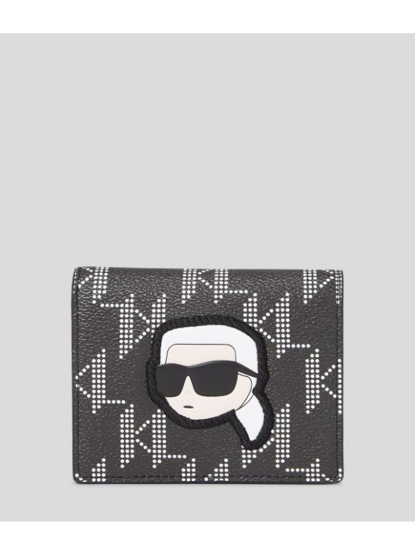 Малък дамски портфейл с лого принт KARL LAGERFELD