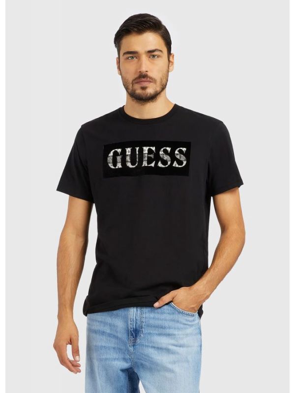 Мъжка тениска Guess с лого надпис