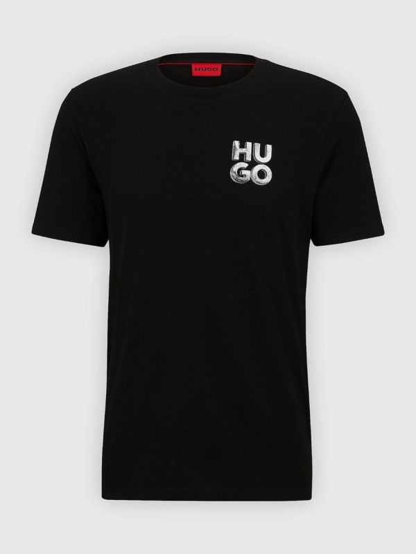 Мъжка тениска с лого принт от HUGO