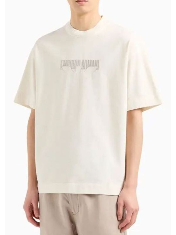 Мъжка тениска с бродирано лого от Armani