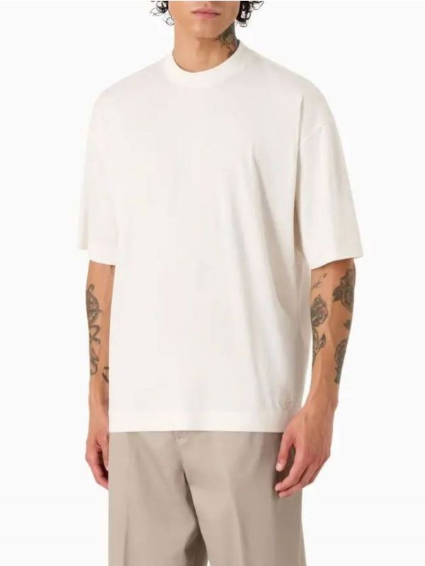 Мъжка тениска с лого бродерия от Armani