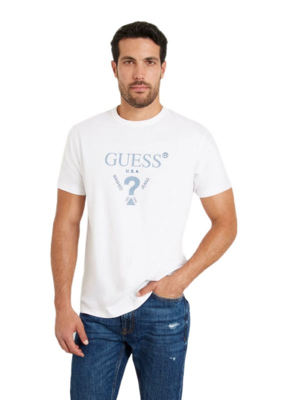 Мъжка тениска с лого от Guess