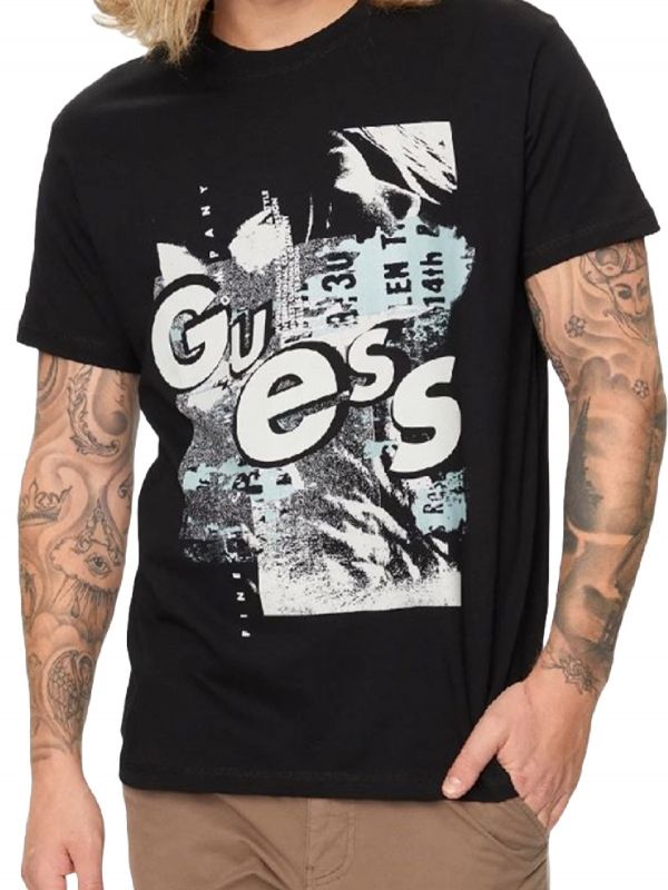 Мъжка тениска с лого от Guess