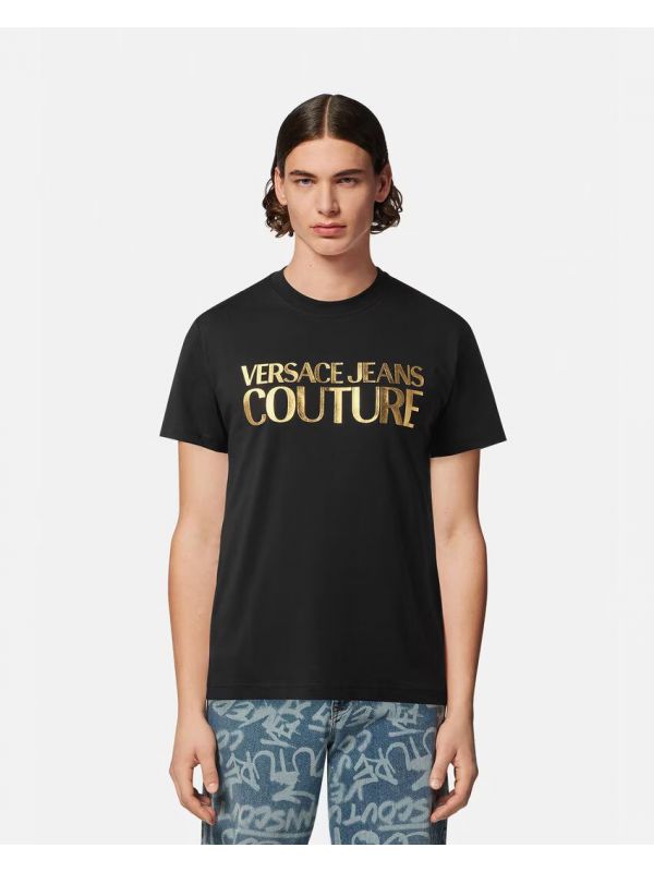 Мъжка тениска Versace Jeans Couture с лого надпис 