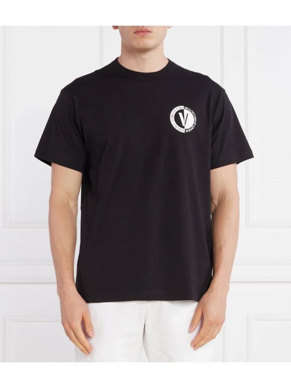 Мъжка тениска Versace Jeans Couture с V лого емблема 