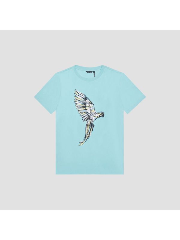 Мъжка тениска с щампа папагал