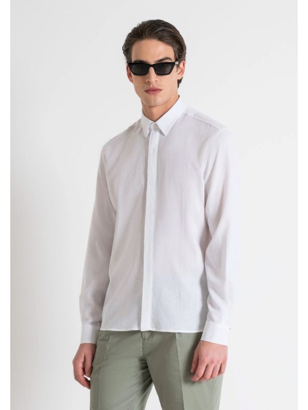 Мъжка риза с дълъг ръкав и скрито закопчаване от Antony Morato