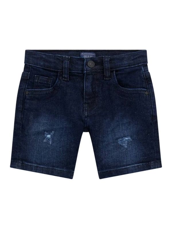 Детски дънкови къси панталони Guess за момче