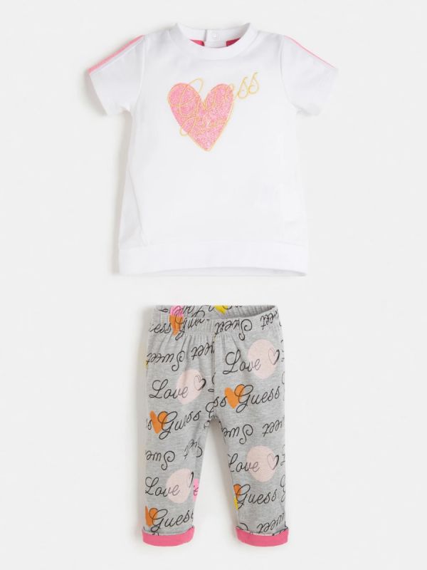 Сет тениска и клин Guess за бебе момиче
