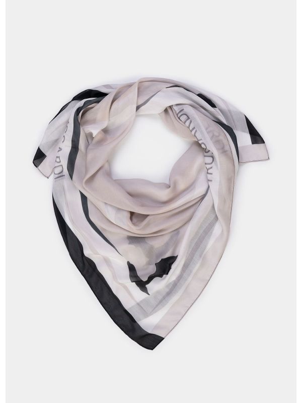 Дамски копринен шал Trussardi с лого