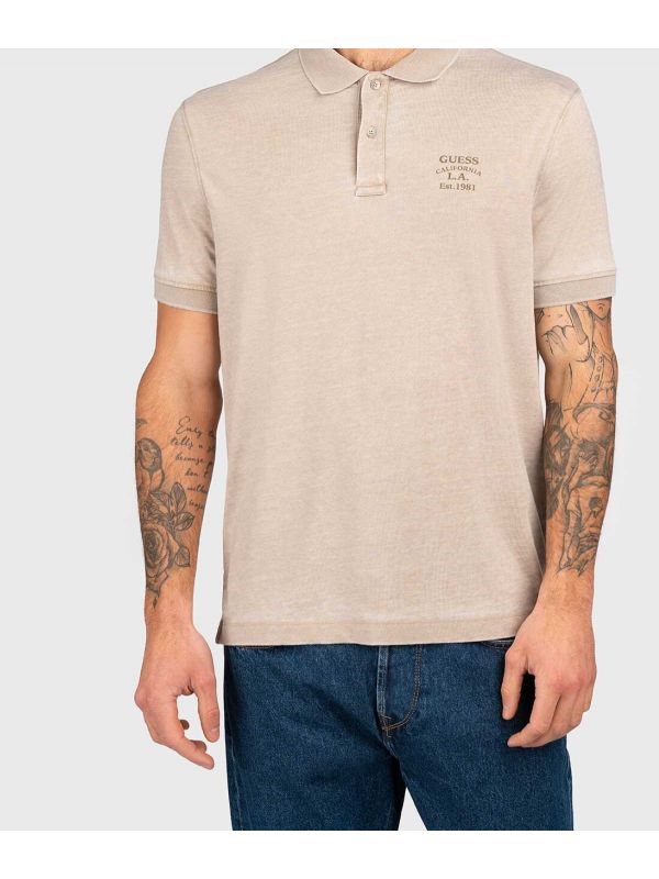 Мъжка поло-шърт Guess с лого  