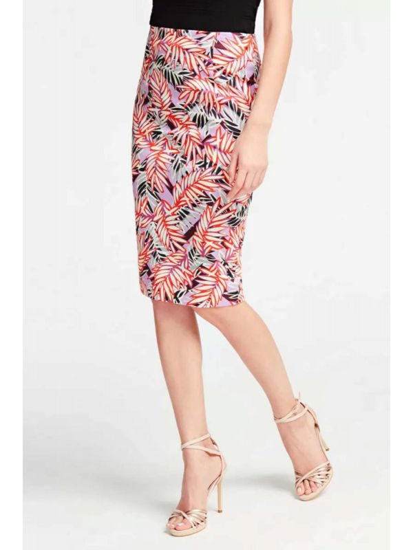 Дамска пола GUESS с тропически принт