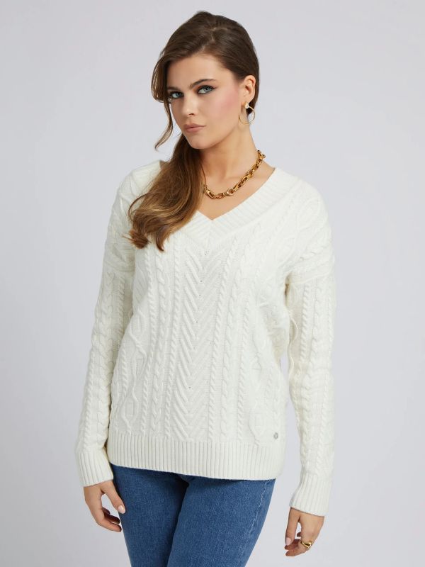 Дамски вълнен пуловер NANCY
